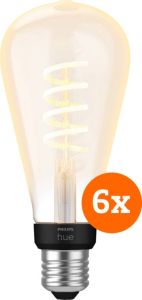 Philips Hue Filament White Ambiance Edison XL 6-pack