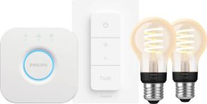 Philips Hue Filament White Ambiance Standaard 2-Pack Startpakket