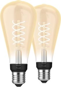 Philips Hue Filamentlamp White Edison E27 2023 2-pack
