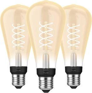 Philips Hue Filamentlamp White Edison E27 2023 3-pack