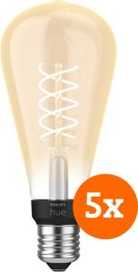 Philips Hue Filamentlamp White Edison E27 2023 5-pack