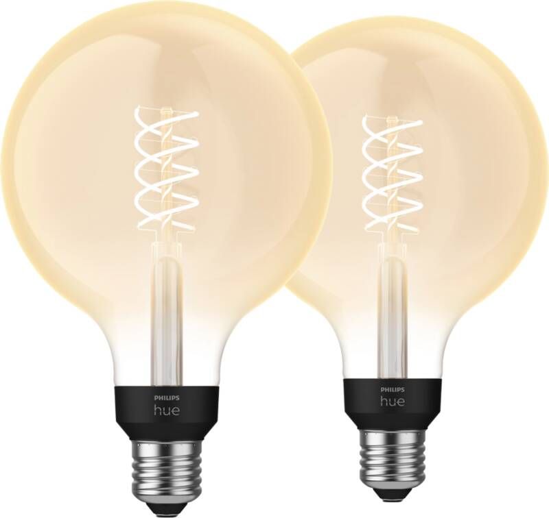 Philips Hue Filamentlamp White Globe E27 2023 2-pack