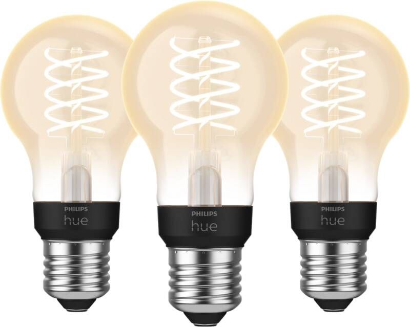 Philips Hue Filamentlamp White Standaard E27 2023 3-pack