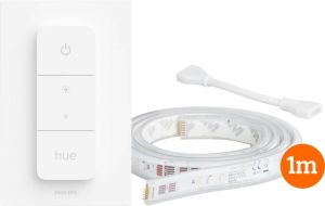 Philips Hue Lightstrip Plus White & Color 1m uitbreiding + Draadloze dimmer