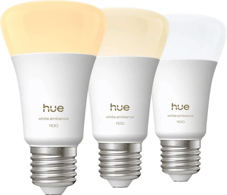 Philips Hue A60 White Ambiance E27 1100lm 3-Pack