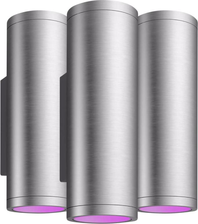 Philips Hue Appear muurlamp White & Color RVS 3-Pack