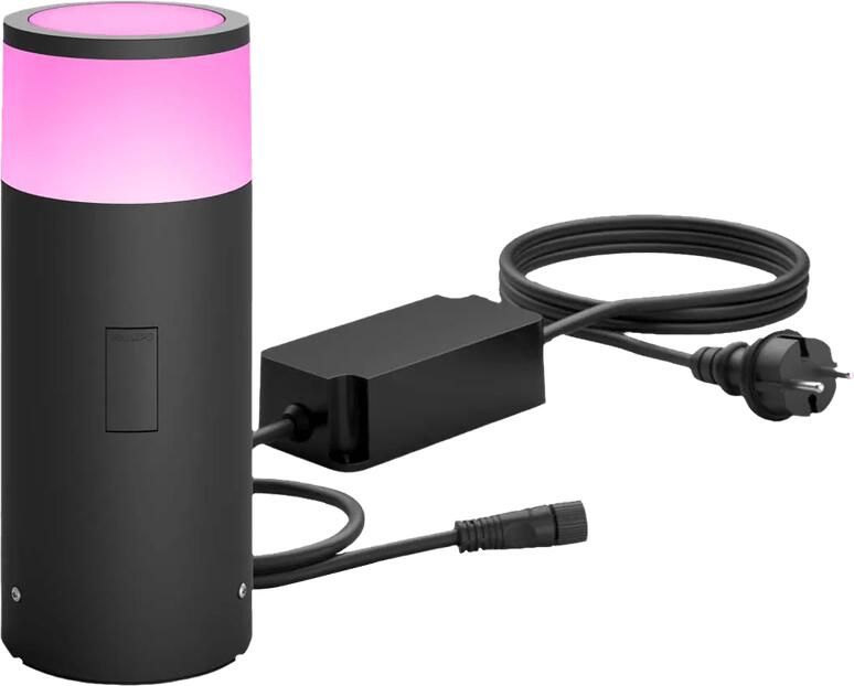 Philips Hue Calla sokkellamp White and Color Zwart laag Startpakket