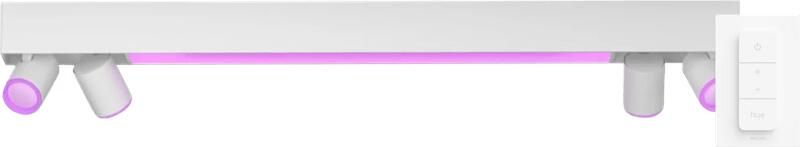 Philips Hue Centris Opbouwspot White and Color Wit Rechthoek 4-spots + Dimmer