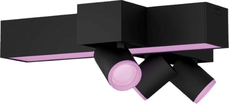 Philips Hue Centris Opbouwspot White and Color Zwart Kruisvorm 3-spots