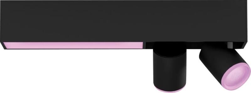 Philips Hue Centris Opbouwspot White and Color Zwart Rechthoek 2-Spots