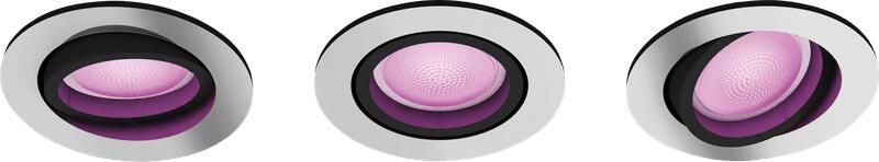 Philips Hue Centura inbouwspot White and Color rond Aluminium 3-pack