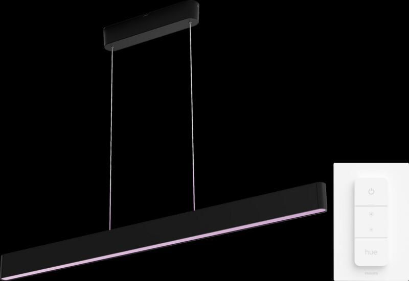 Philips Hue Ensis hanglamp White and Color Zwart + dimmer