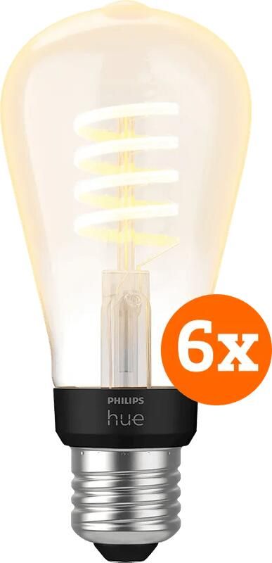 Philips Hue Filament White Ambiance Edison 6-pack - Foto 1