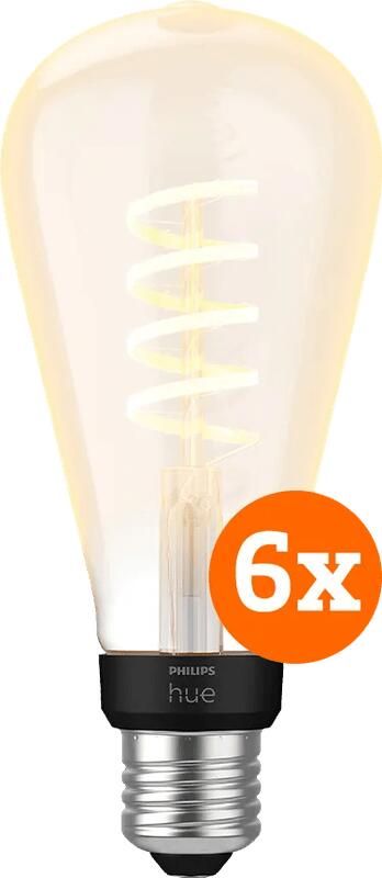 Philips Hue Filament White Ambiance Edison XL 6-pack