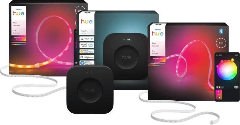Philips Hue Flux Led Strip 5 meter + Bridge Pro