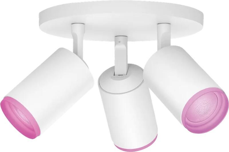 Philips Hue Fugato Opbouwspot White and Color Wit 3-spots
