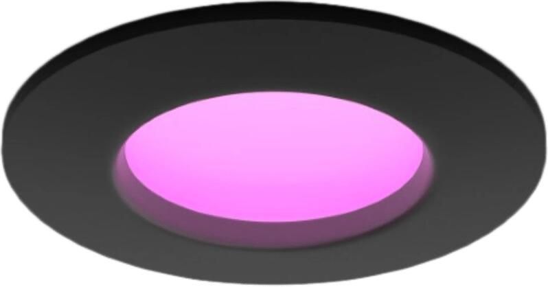 Philips Hue inbouwspot Slim White and color 90mm zwart