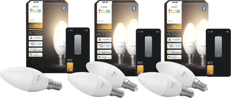 Philips Hue Kaarslamp White E14 5-Pack