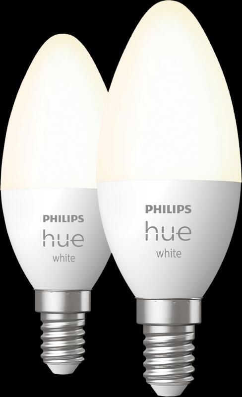 Philips Hue Kaarslamp White E14 Duo pack