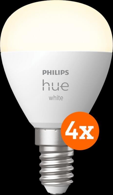 Philips Hue Kogellamp White E14 4-pack