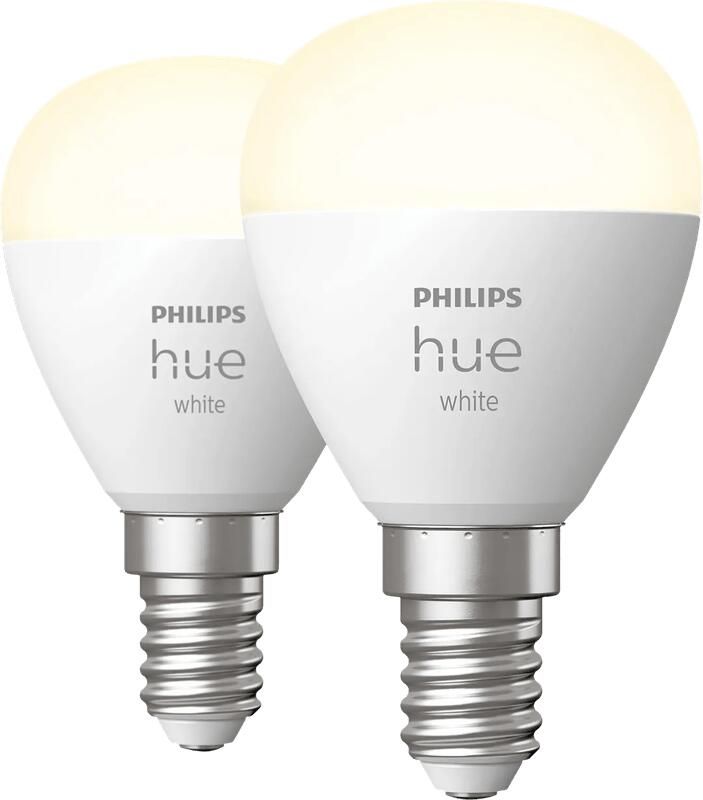 Philips Hue Kogellamp White E14 Duo pack