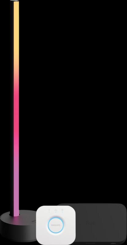 Philips Hue Play HDMI Sync Box + Gradient Signe zwart tafellamp + Bridge