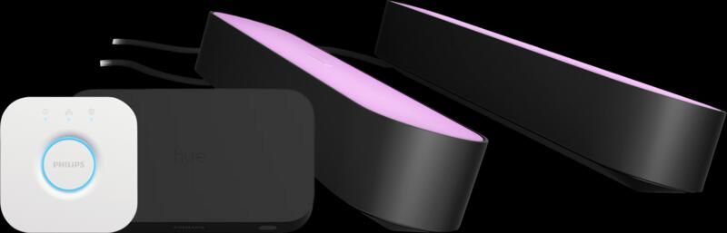Philips Hue Play HDMI Sync Box + Lichtbalk zwart 2-pack + Bridge