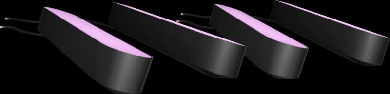 Philips Hue Play Lichtbalk White and Color Zwart 4-Pack
