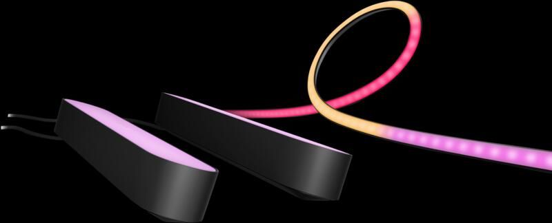 Philips Hue Play Lightstrip PC 24-27 inch 3-Pack + Lichtbalk Zwart Duo Pack