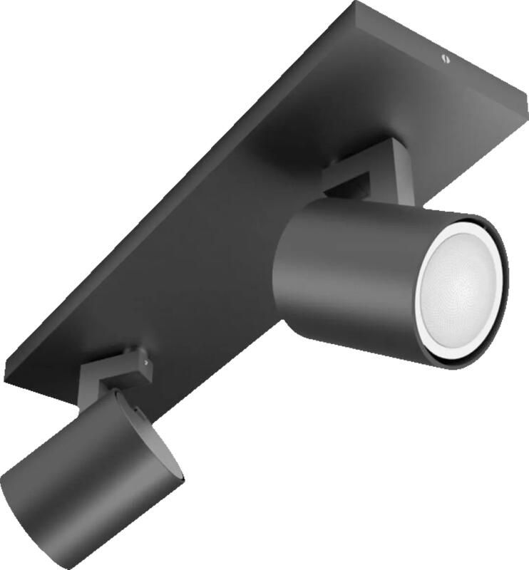 Philips Hue Runner opbouwspot White Ambiance 2 Spots Zwart + Dimmer