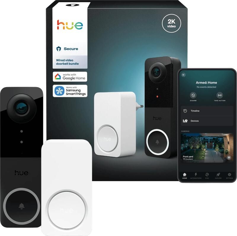 Philips Hue Secure Bedrade Videodeurbel + Chime