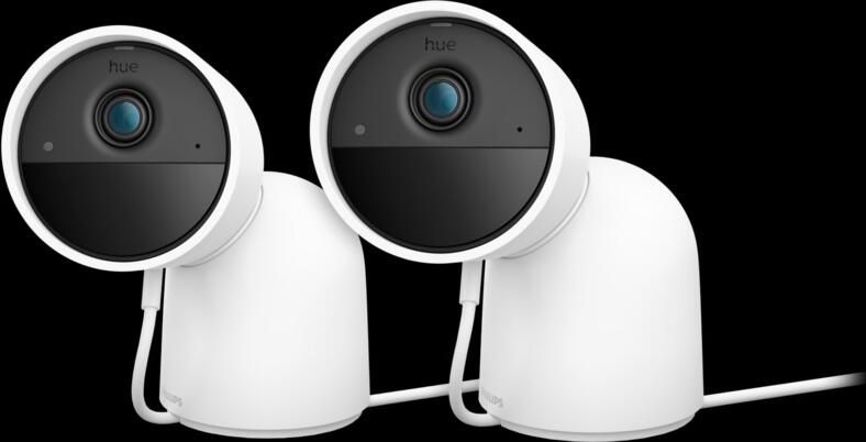 Philips Hue Secure desktop beveiligingscamera Wit 2-pack