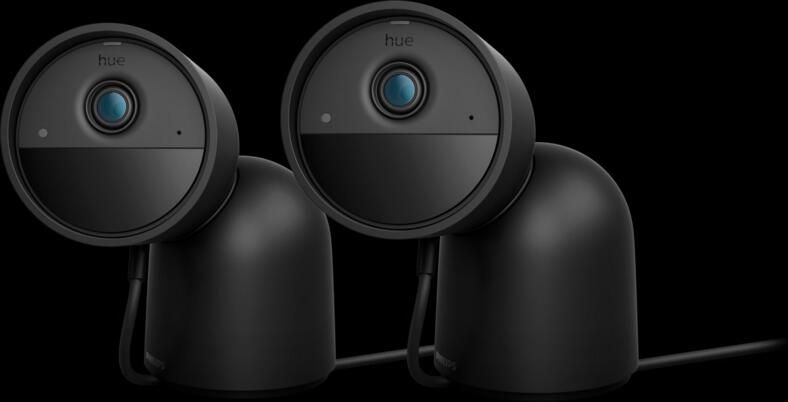 Philips Hue Secure desktop beveiligingscamera Zwart 2-pack