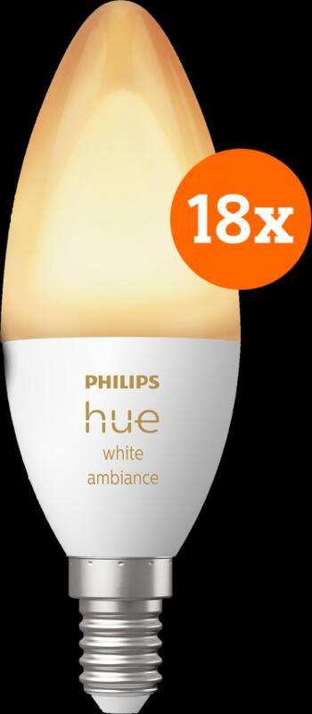 Philips Hue White Ambiance E14 18-Pack