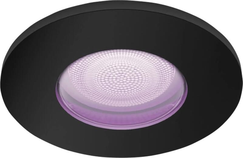 Philips Hue Xamento badkamer inbouwspot White and Color Zwart Rond