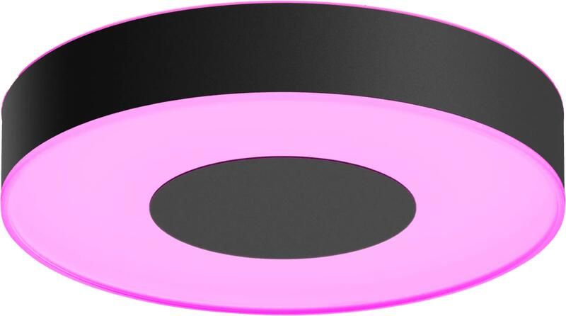 Philips Hue Xamento badkamerplafondlamp wit en gekleurd licht zwart 38cm