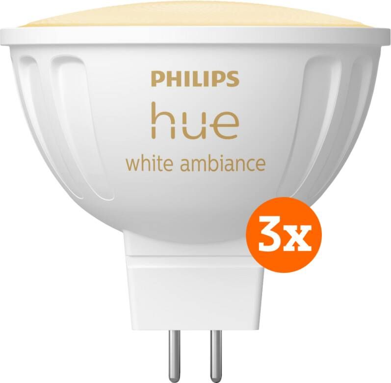 Philips Hue spot White Ambiance MR16 3-pack
