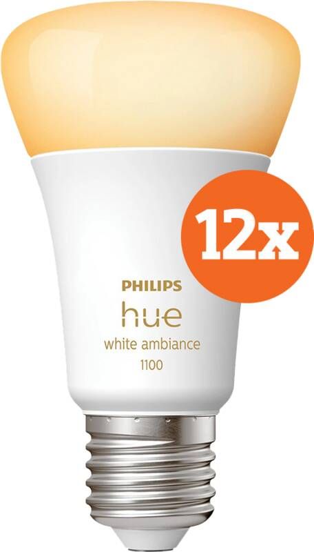 Philips Hue White Ambiance E27 1100lm 12-pack