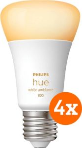 Philips Hue White Ambiance E27 800lm 4-pack