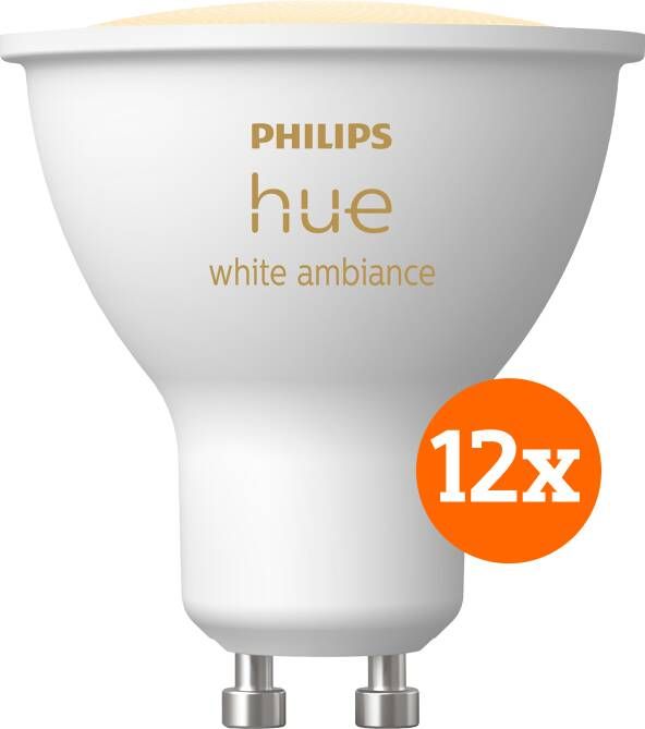 Philips Hue White Ambiance GU10 12-pack