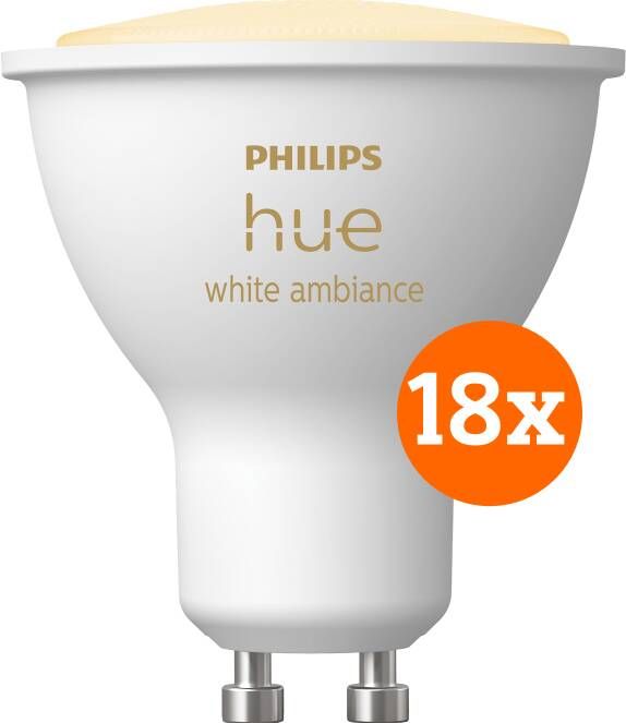 Philips Hue White Ambiance GU10 18-pack