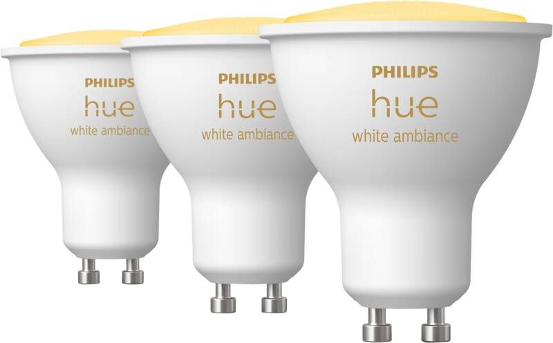 Philips Hue White Ambiance GU10 3-pack
