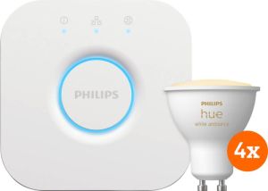 Philips Hue White Ambiance Starter 4-Pack GU10 + Bridge