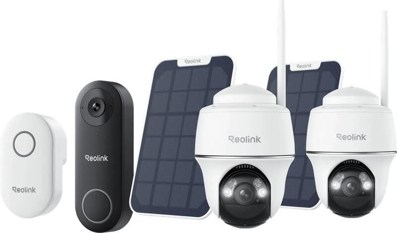 Reolink Argus B430 Duo Pack + Solar Panel + D340W + Chime