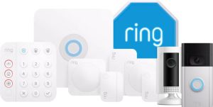Ring Alarmsysteem met 4 sensoren + Indoor Cam Wit + Video Doorbell + Sirene