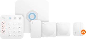 Ring Alarmsysteem met 4 magneetcontacten en 2 bewegingssensoren