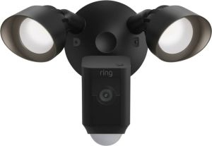 Ring Floodlight Cam Wired Plus Zwart