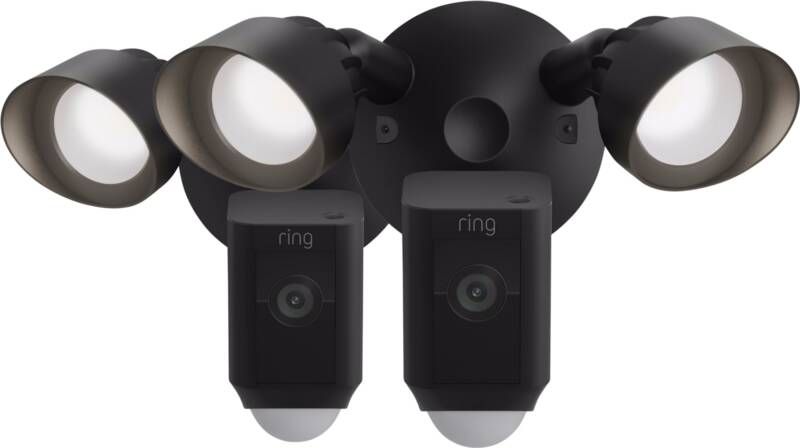 Ring Floodlight Cam Wired Plus Zwart Duo-pack