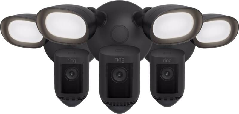 Ring Floodlight Cam Wired Pro Zwart 3-Pack