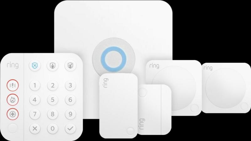 Ring Alarmsysteem met 1 magneetcontacten en 2 bewegingssensoren